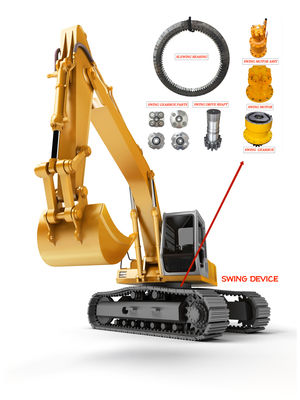 SY55 SY60 Turntable Excavator Slewing Bearing Ring 93 Teeth For Sany
