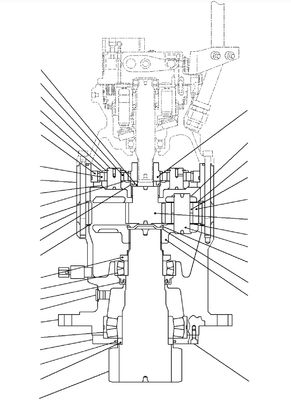 21K-26-71101 21K2671101 Komatsu Swing Machinery Assembly Msf-85p PC160-8 PC160LC-8 PC195LC-8 Swing Motor Msf-85p Excavator Swing Reduction