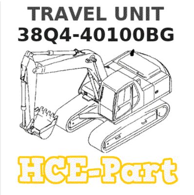 38Q4-40100 38Q4-40100BG Reise-eenheid voor R140LC-9